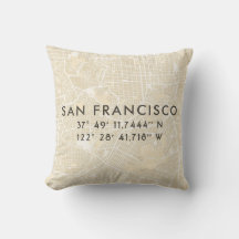 Personalisierte Karte San Francisco | Beige
