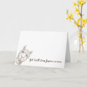 Personalisierte Karte schnell gut (Gelbe Blume)