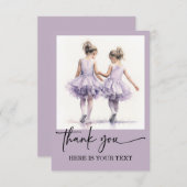 Personalisierte Karten für Tanzlehrer (Vorne/Hinten)