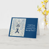 Personalisierte Karten mit blauem und schwarzem Be (Gelbe Blume)