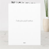 Personalisierte Kartenhörer Doodle mit Innerer Ver Karte (Rückseite)