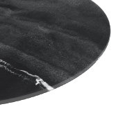 Personalisierte Karton aus schwarzem Marmor Schneidebrett (Ecke)
