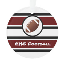 Personalisierte kastanienbraune und schwarze