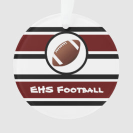 Personalisierte kastanienbraune und schwarze ornament