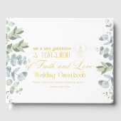 Personalisierte katholische Bibel Hochzeitsbuch Gästebuch (Vorderseite)