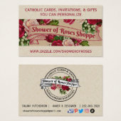 Personalisierte katholische Karten Einladungen Ges (Vorne & Hinten)