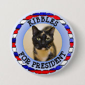 Personalisierte Katze für President Button (Vorderseite)