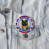 Personalisierte Katze für President Button (Beispiel)