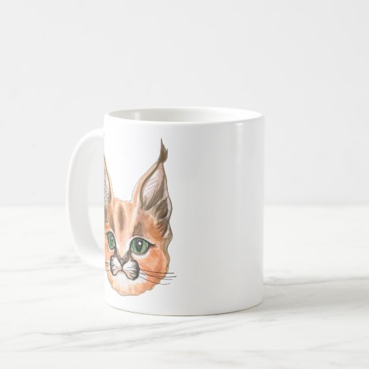 Personalisierte Katze Kaffeetasse (Vorderseite Links)