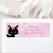 Personalisierte Katze Pink und White Girten Kitten (Insitu)