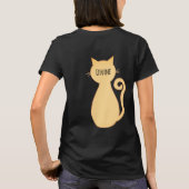 Personalisierte Katze T-Shirt (Rückseite)
