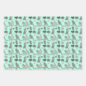 Personalisierte Katze und Geschenkpackung in 3 Far Geschenkpapier Set (Vorderseite 2)