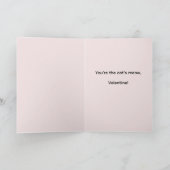 Personalisierte Katze Valentinstag-Grußkarte Karte (Innenseite)