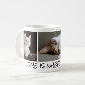 Personalisierte Katzen-Fotos in der Kaffee-Tasse Kaffeetasse (Vorderseite Links)