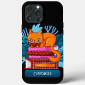 Personalisierte Katzen-genehmigte Bücher Case-Mate iPhone Hülle (Rückseite)