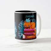 Personalisierte Katzen-genehmigte Bücher Zweifarbige Tasse (VorderseiteRechts)