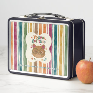 Personalisierte Katzen-Lunchbox Metall Brotdose