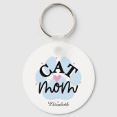 Personalisierte Katzen-Mama - Muttertag Schlüsselanhänger (Vorderseite)