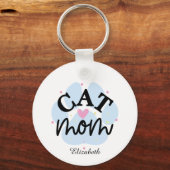 Personalisierte Katzen-Mama - Muttertag Schlüsselanhänger (Vorderseite)