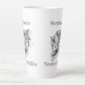 Personalisierte Katzen Milchtasse (Vorderseite)