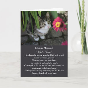 Personalisierte Katzen-Mitgefühlskarte mit Foto - Karte