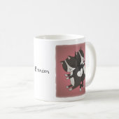 Personalisierte Katzen-Tassen-niedliche Kaffeetasse (VorderseiteRechts)