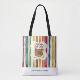 Personalisierte Katzen-Tragetasche | Schulbücher Tasche