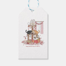 Personalisierte Katzen-Valentinstag-Geschenkanhäng
