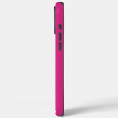 Personalisierte Katzenfoto-Collage-Monogramm rosa Case-Mate iPhone Hülle (Rückseite / Links)