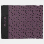 Personalisierte Katzenklumpen Name Italienische Pl Fleecedecke (Vorderseite (Horizontal))