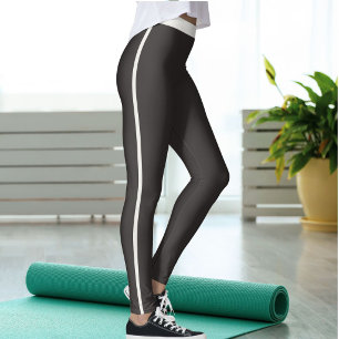Personalisierte Katzenmutter Espresso Braun Neutra Leggings