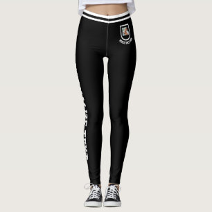 Personalisierte Katzenmutter im Vintage-Stil mit w Leggings