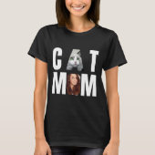 Personalisierte Katzenmutter, Katzenfoto T-Shirt (Vorderseite)