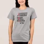 Personalisierte Katzenmutter Katzenliebhaberin  Tri-Blend Shirt (Vorderseite)