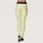 Personalisierte Katzenmutter Schwarz Streifen Soft Leggings (Rückseite)