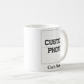 personalisierte Katzenpavilla-Foto-Collage und Kat Kaffeetasse (VorderseiteRechts)