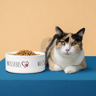 Personalisierte Katzenschale mit Namen Napf