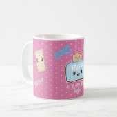 Personalisierte Kawaii BESTE FREUNDIN Best Friends Kaffeetasse (Vorderseite Links)