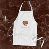 Personalisierte Kawaii Cupcake Schürze mit Individ