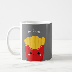 "Personalisierte Kawaii French Fries Tasse" Kaffeetasse