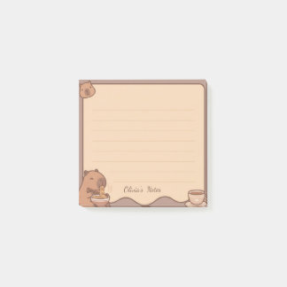 Personalisierte Kawaii-Kapybara-Ramen-Haftnotizen Post-it Klebezettel