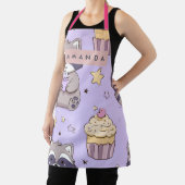 Personalisierte Kawaii-Waschbären mit Cupcake-Must Schürze (InSitu)