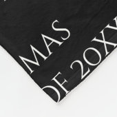 Personalisierte Keepake Name Jahr Fleece (Ecke)