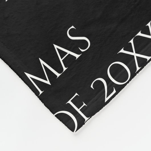 Personalisierte Keepake Name Jahr Fleece (Ecke)