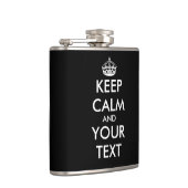 Personalisierte KeepCalm Geschenkflasche für Flachmann (Rechts)