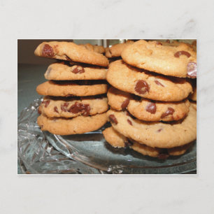 Personalisierte Kekse Dessert Schokoladenstück Süß Postkarte