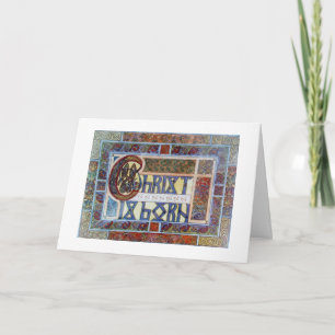 Personalisierte keltische Weihnachtskarte Feiertagskarte