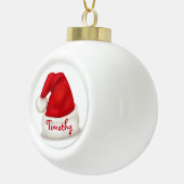 Personalisierte Keramik Ball Ornament/Weihnachtsma Keramik Kugel-Ornament (Rechts)