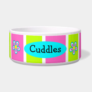 Personalisierte Keramik Girl Dog Bowl Napf