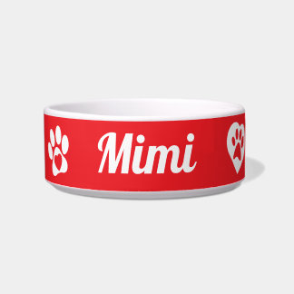 Personalisierte Keramik Katzenschale, individuelle Napf